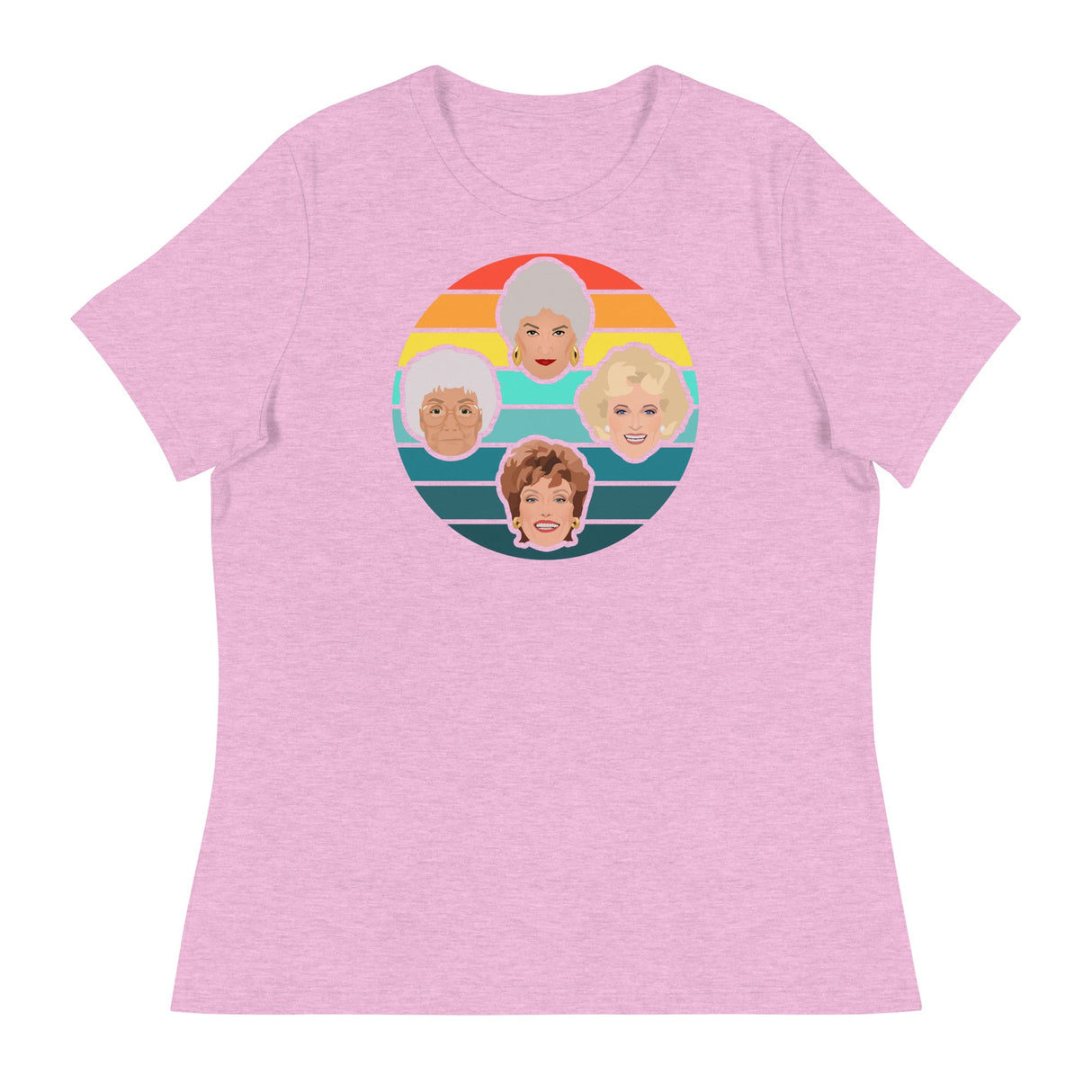 Miami Sunset (Women's Relaxed T-Shirt)-Women's T-Shirts-Swish Embassy