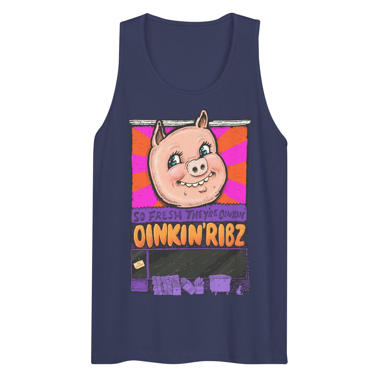 Oinkin Ribs (Tank Top)-Tank Top-Swish Embassy