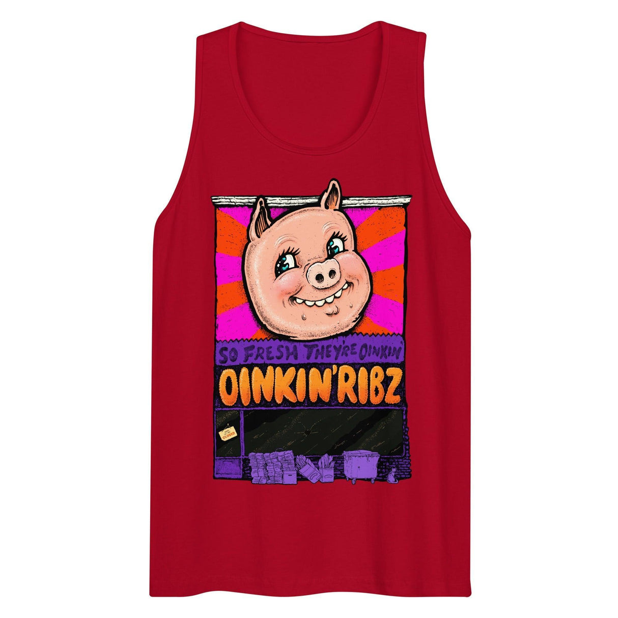 Oinkin Ribs (Tank Top)-Tank Top-Swish Embassy