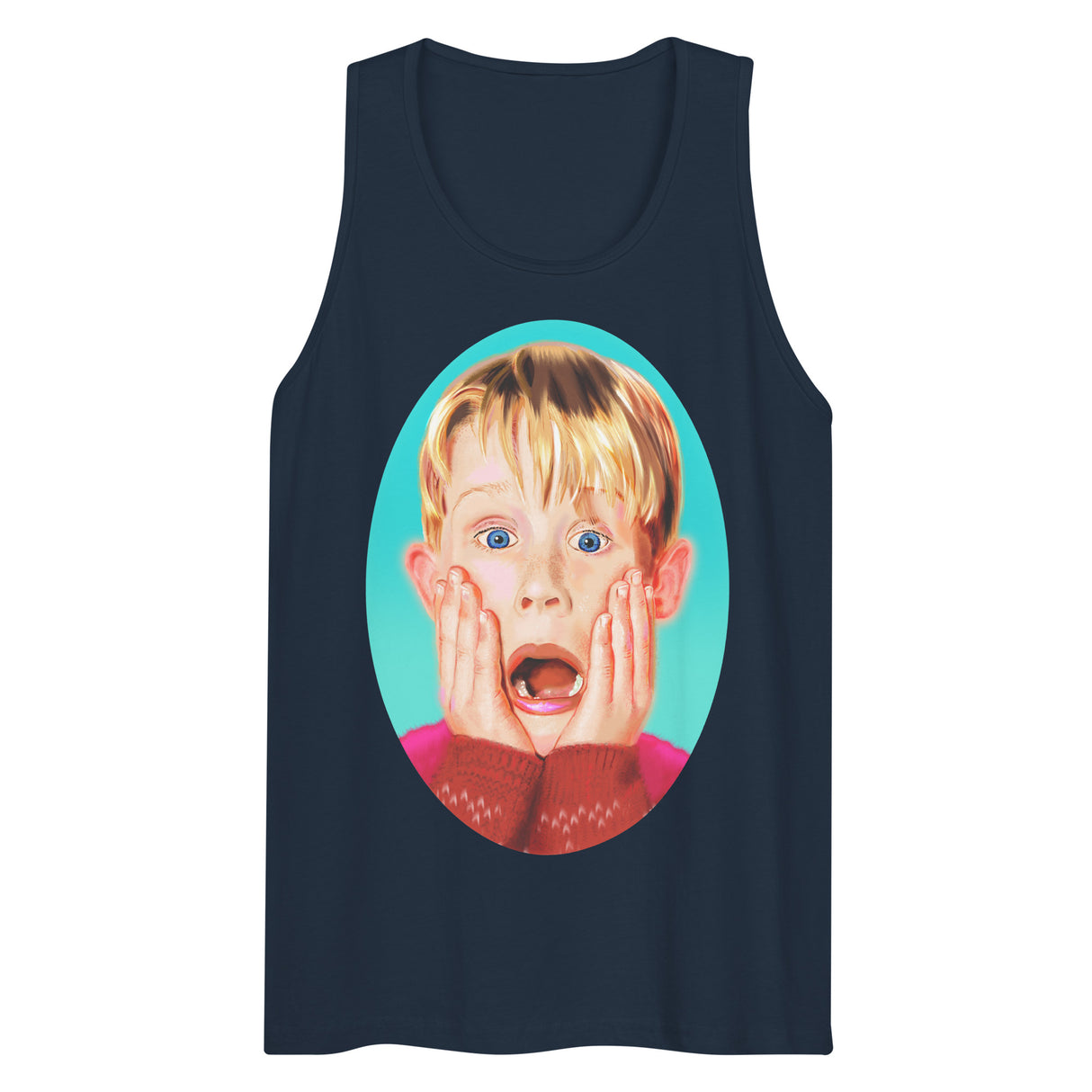 OMG (Tank top)-Christmas Tank Tops-Swish Embassy