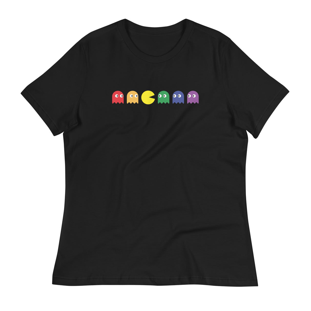 Pac Man Pride (Women's Relaxed T-Shirt)-Women's T-Shirts-Swish Embassy