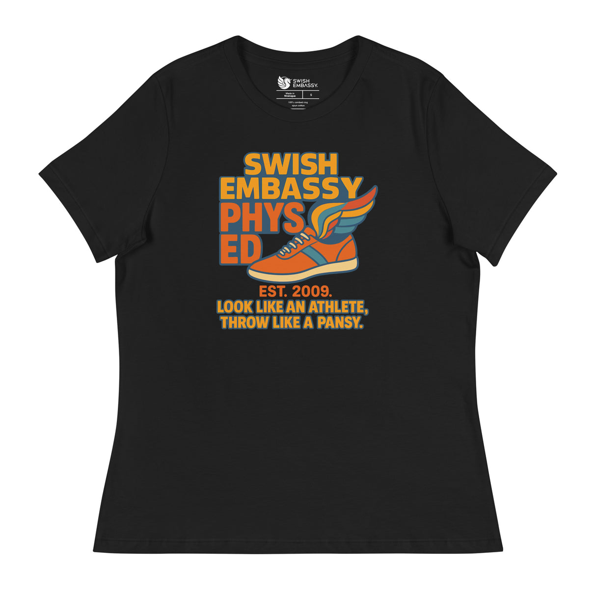 Phys Ed (Women's Relaxed T-Shirt)-Women's T-Shirts-Swish Embassy