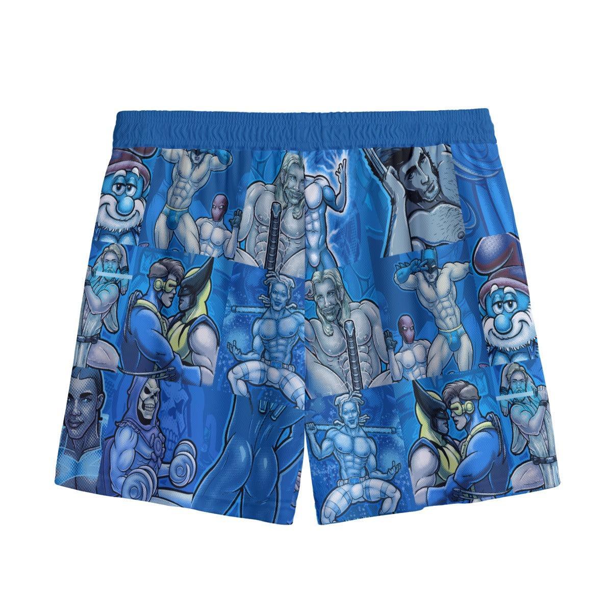 Pop Boys Blue (Shorts)-Shorts-Swish Embassy