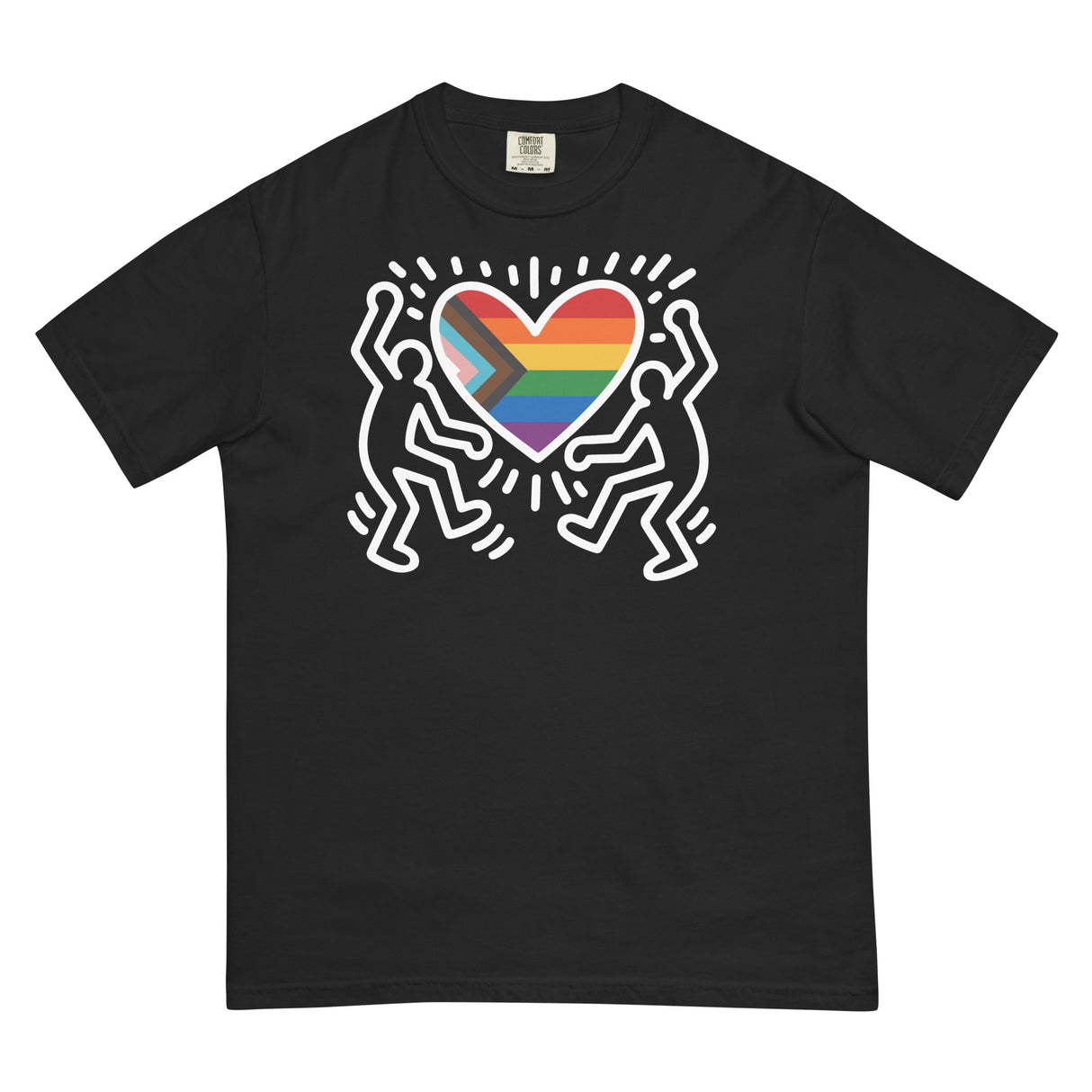 Progress Pride Figures (Boxy Tee)-Boxy T-Shirt-Swish Embassy
