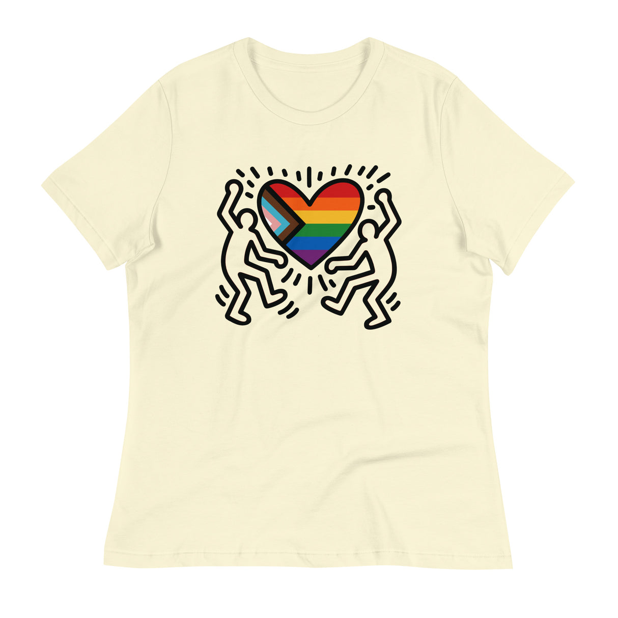 Progress Pride Figures (Women's Relaxed T-Shirt)-Women's T-Shirts-Swish Embassy
