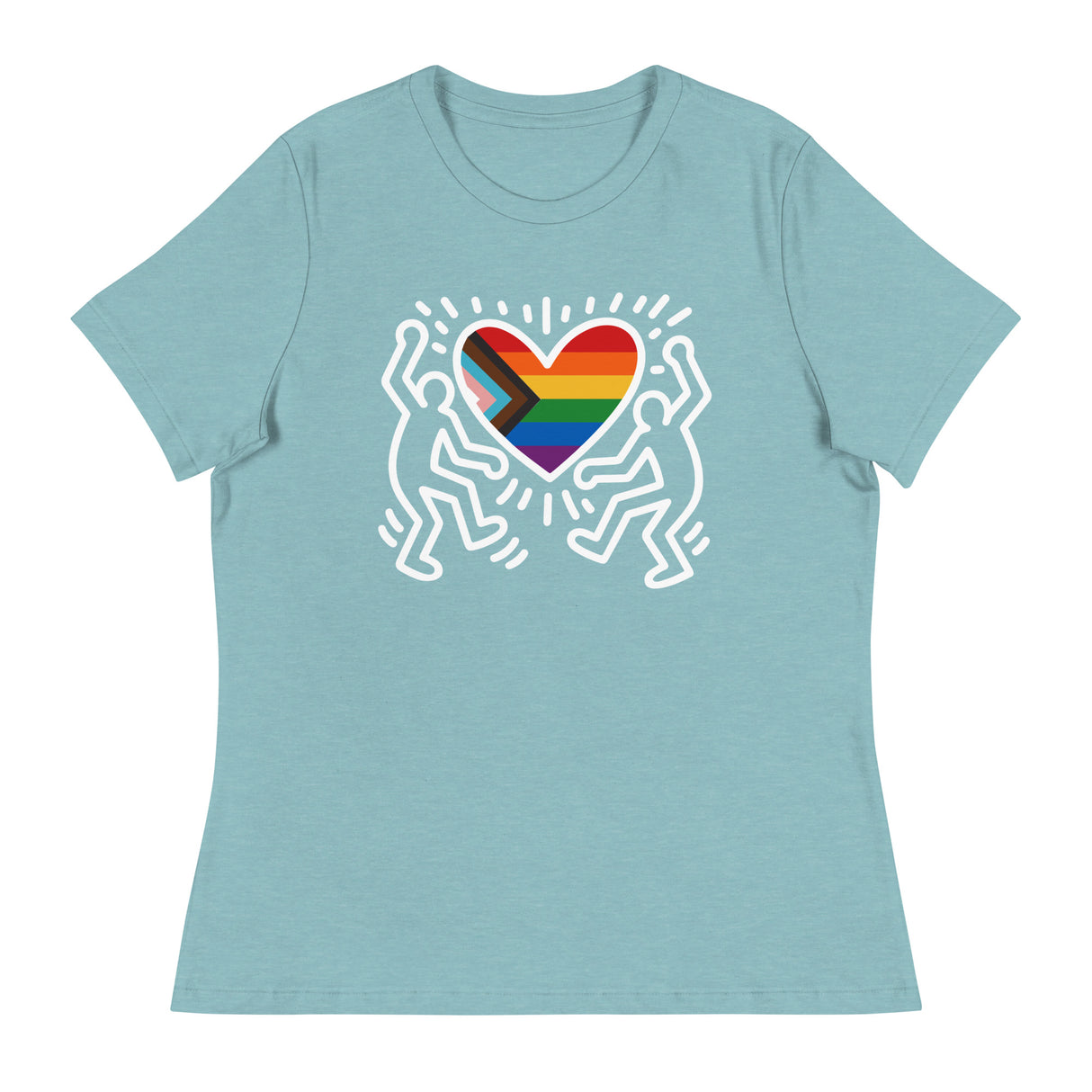 Progress Pride Figures (Women's Relaxed T-Shirt)-Women's T-Shirts-Swish Embassy