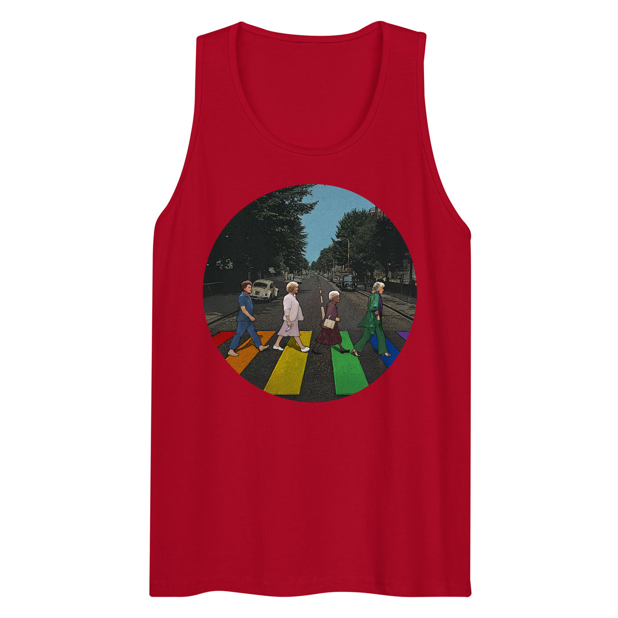 Rainbow Crossing Girls (Tank Top)-Tank Top-Swish Embassy