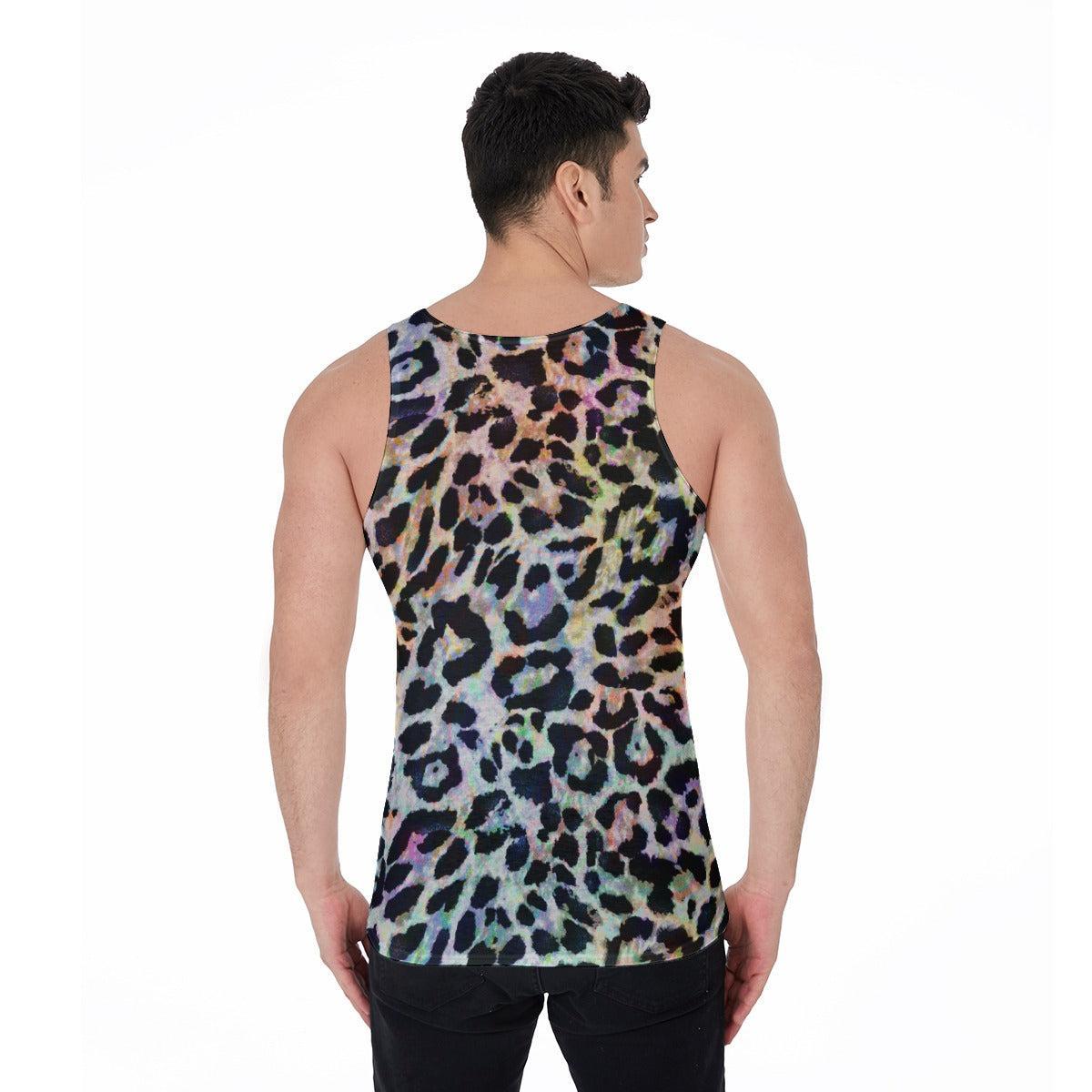 Rainbow Leopard (Allover Tank Top)-Allover Tank Top-Swish Embassy