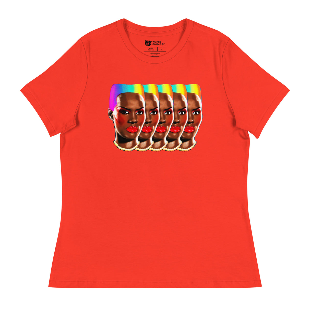 Rainbows and Rhythm (Women's Relaxed T-Shirt)-Women's T-Shirts-Swish Embassy