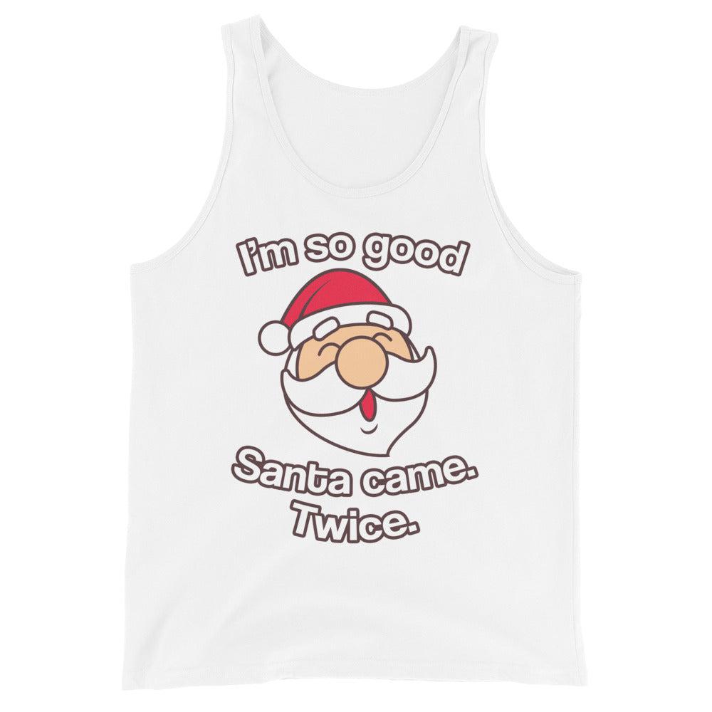 Santa Came Twice (Tank Top)-Christmas Tank Tops-Swish Embassy