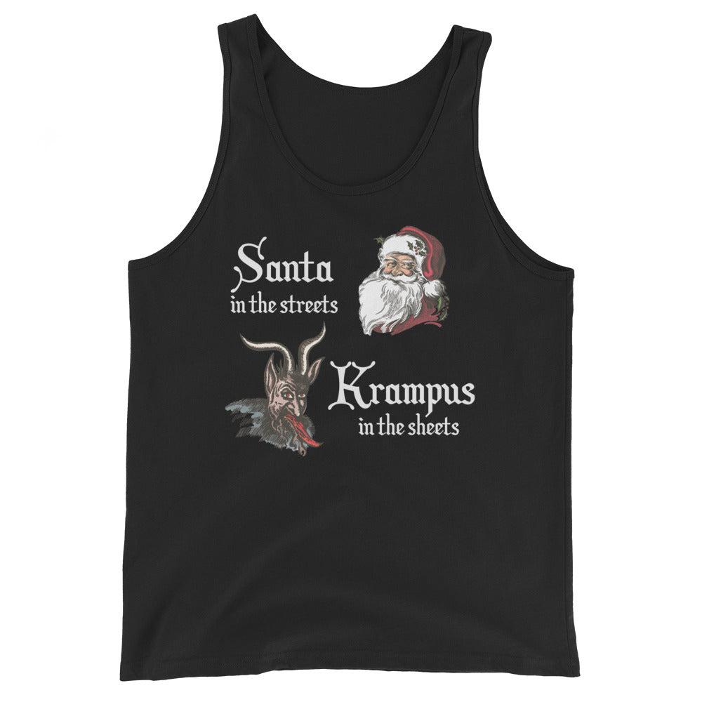 Santa in the Streets (Tank Top)-Christmas Tank Tops-Swish Embassy