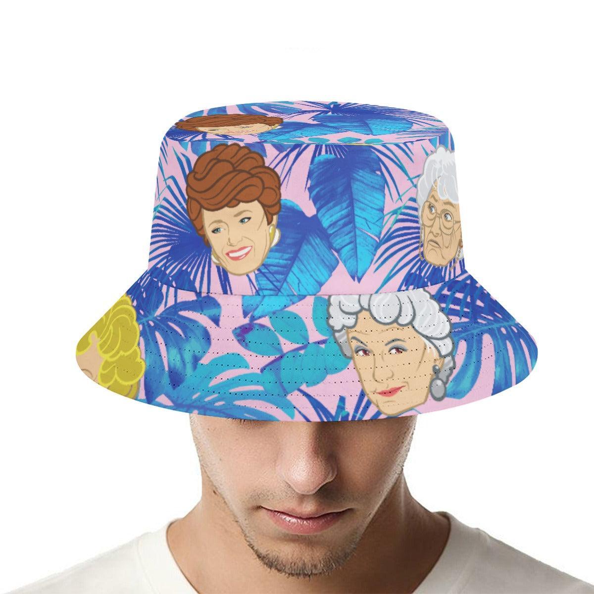 Stay Golden (Allover Bucket Hat)-Allover Bucket Hat-Swish Embassy