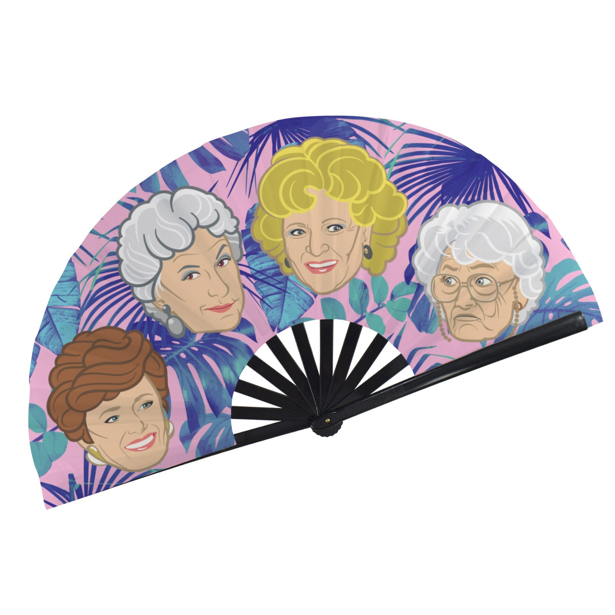 Stay Golden (Folding Clack Fan)-Folding Fans-Swish Embassy