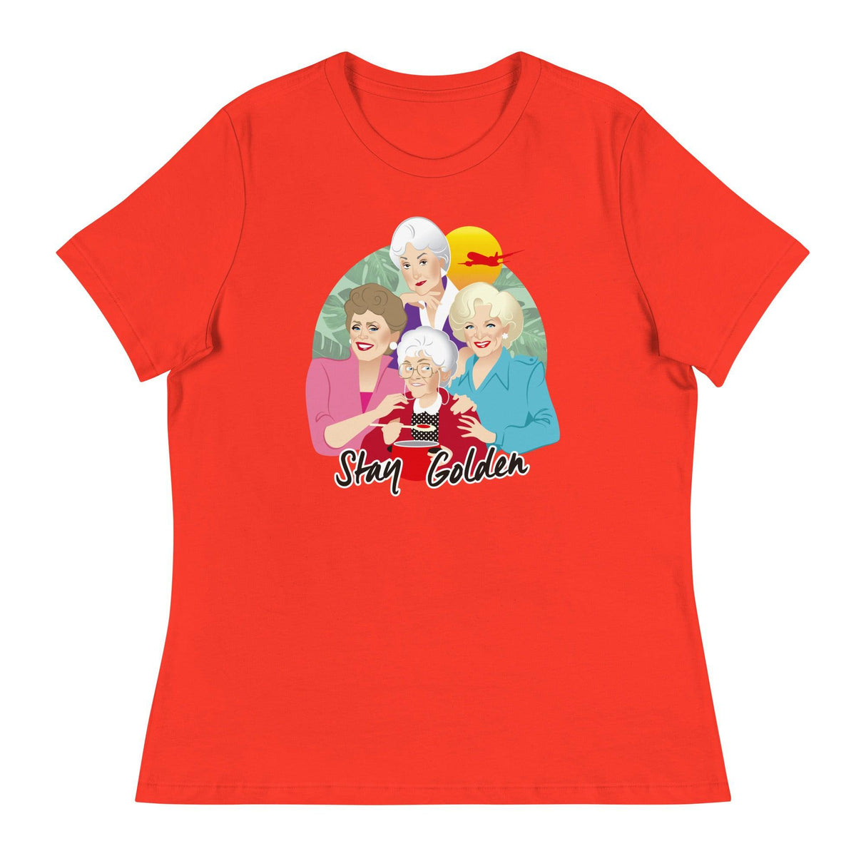 Stay Golden Reimagined (Women's Relaxed T-Shirt)-Women's T-Shirts-Swish Embassy