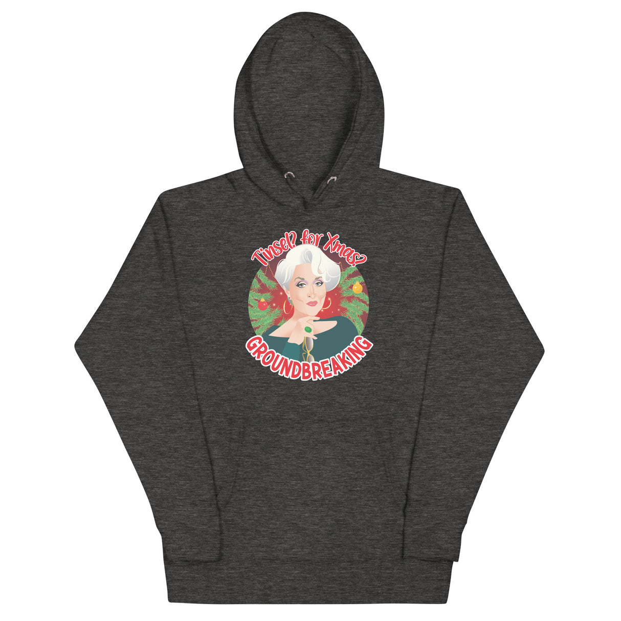 Tinsel for Xmas? Groundbreaking (Hoodie)-Christmas Hoodies-Swish Embassy
