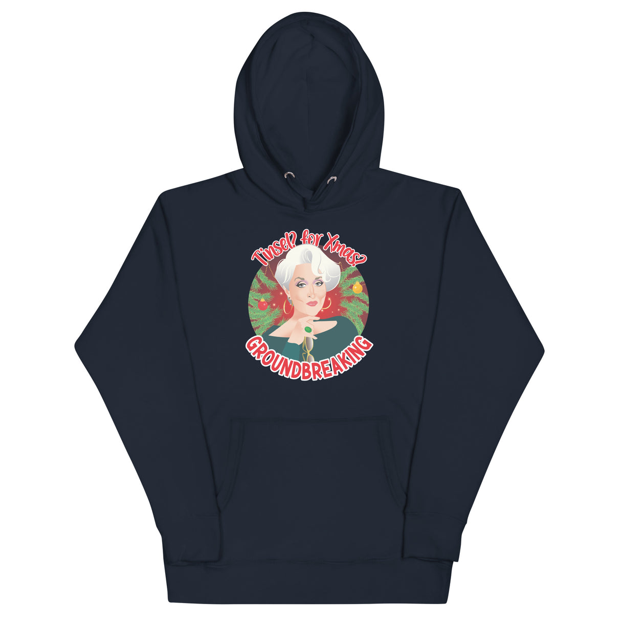 Tinsel for Xmas? Groundbreaking (Hoodie)-Christmas Hoodies-Swish Embassy