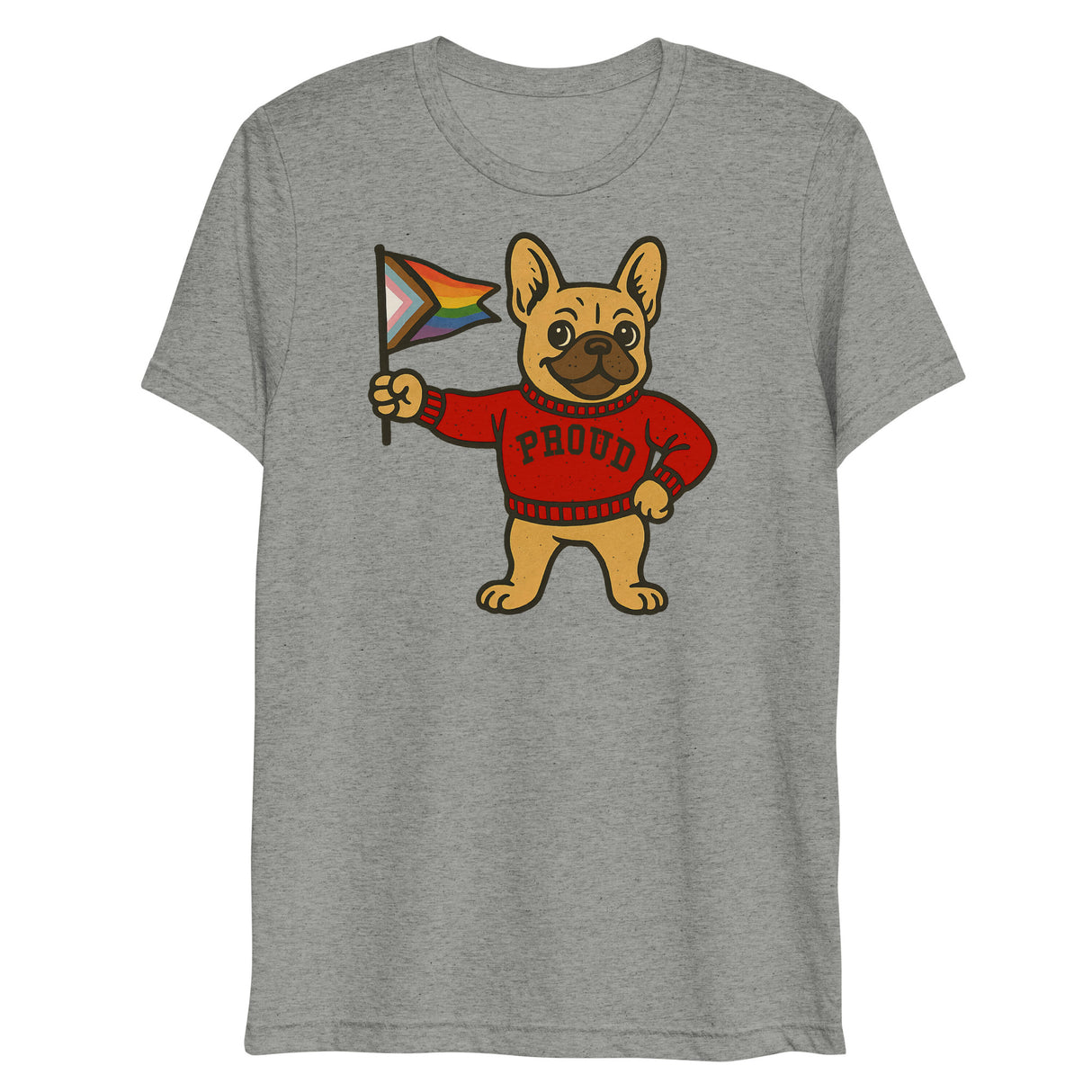 Varsity Pride Puppy (Triblend)-Triblend T-Shirt-Swish Embassy