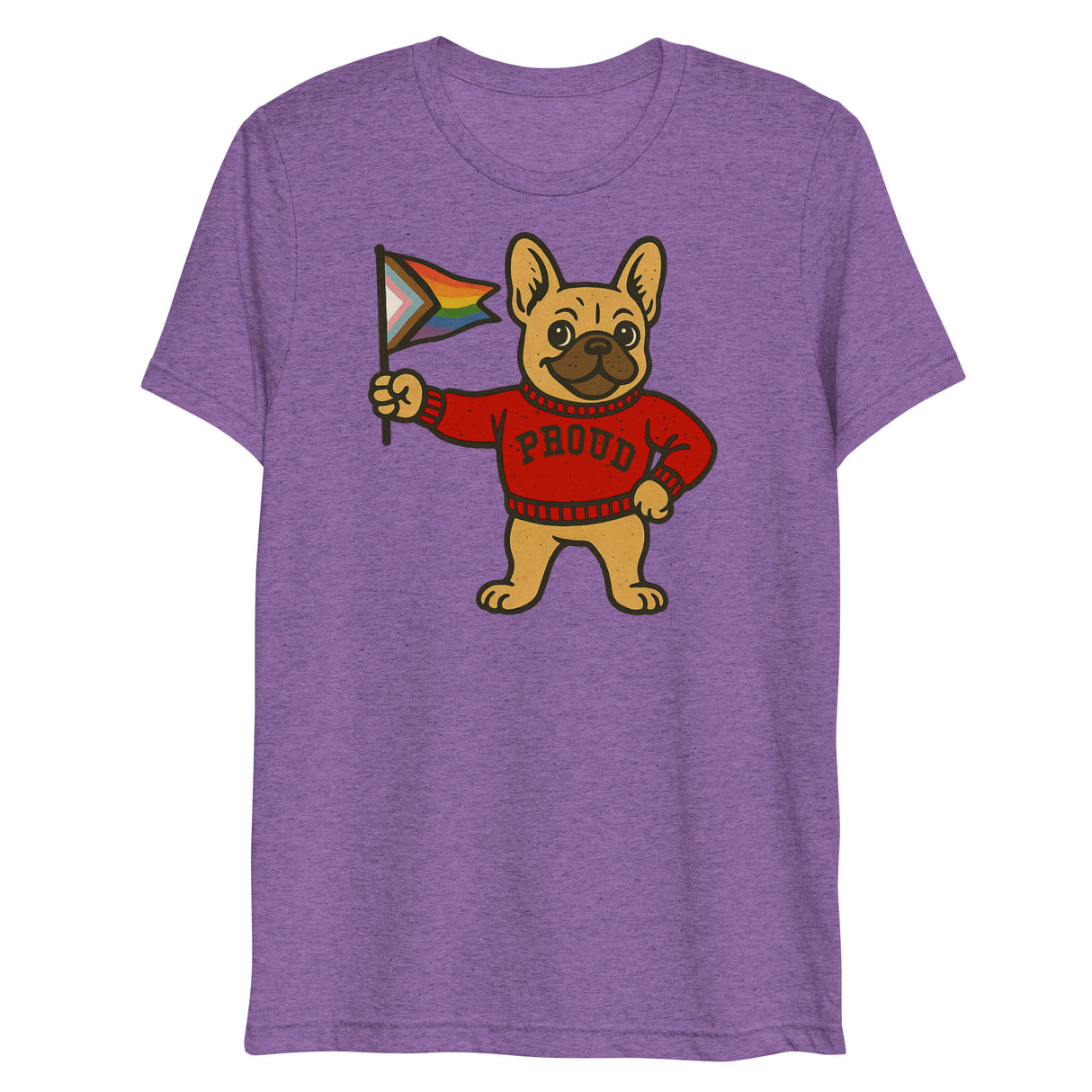 Varsity Pride Puppy (Triblend)-Triblend T-Shirt-Swish Embassy