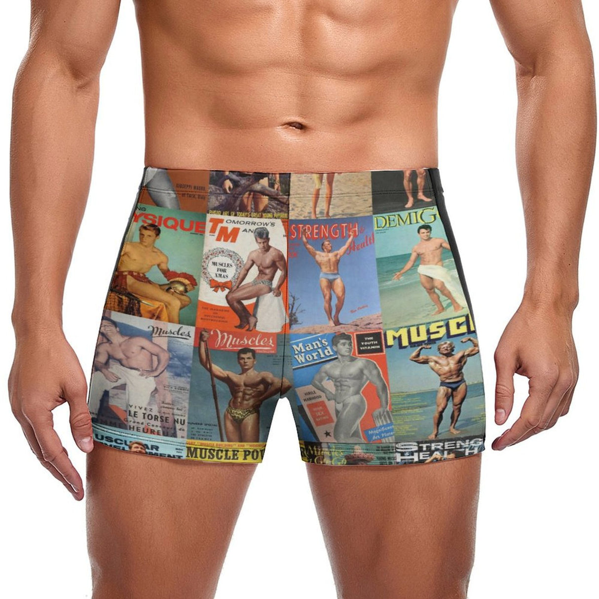 Vintage Beefcake (Square Cut Trunks)-Square Cut Trunks-Swish Embassy