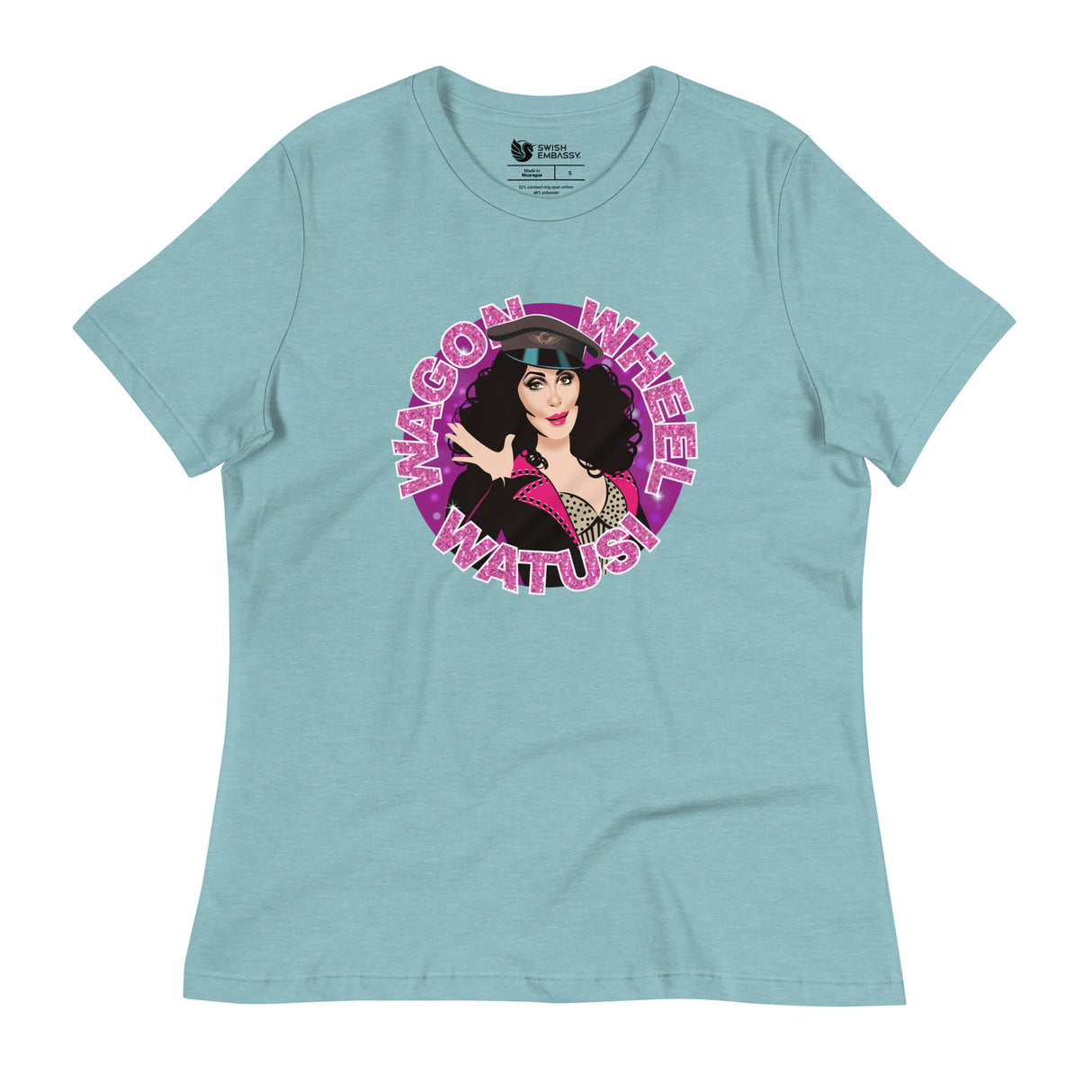 Wagon Wheel Watusi (Women's Relaxed T-Shirt)-Women's T-Shirts-Swish Embassy