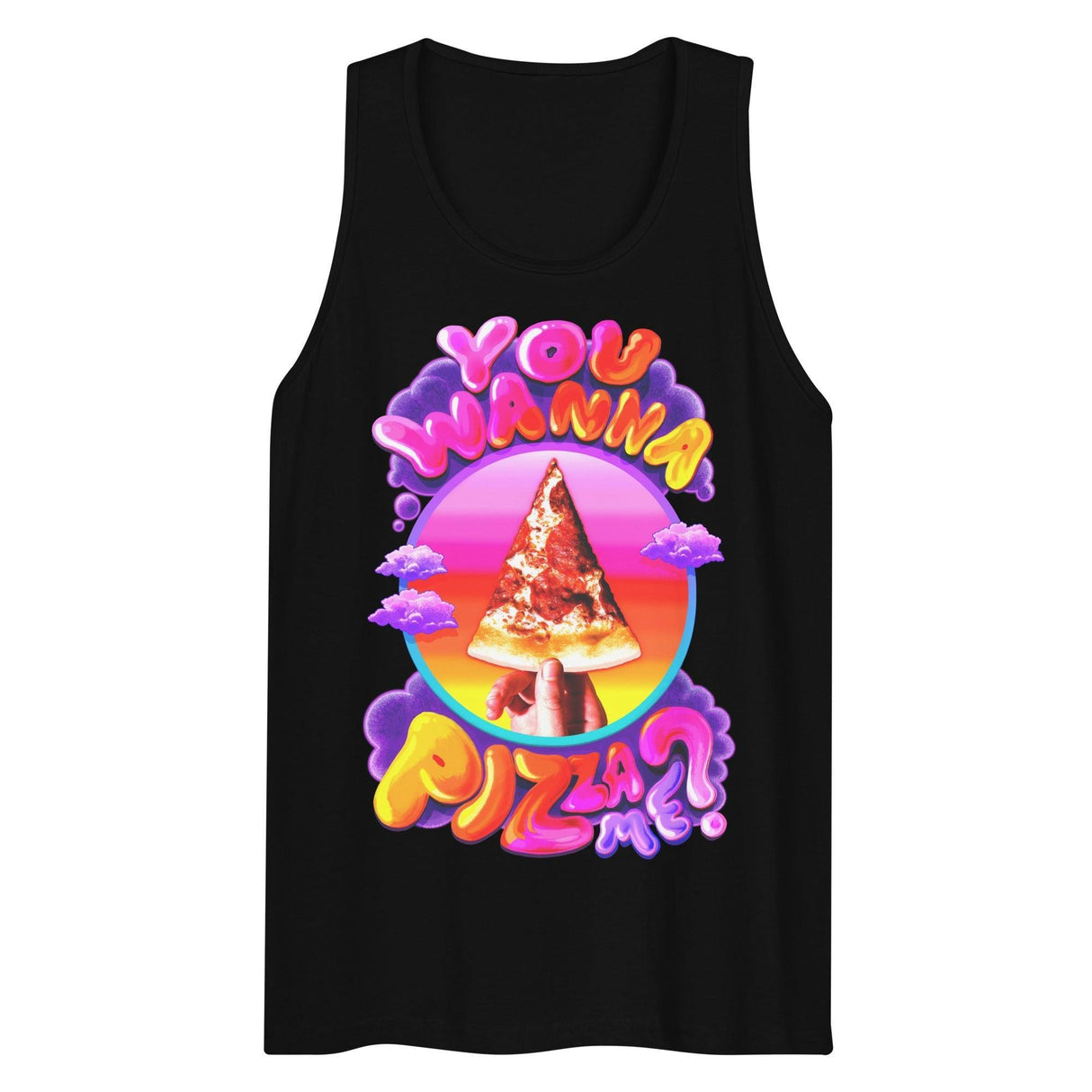 You Wanna Pizza Me? (Tank Top)-Tank Top-Swish Embassy