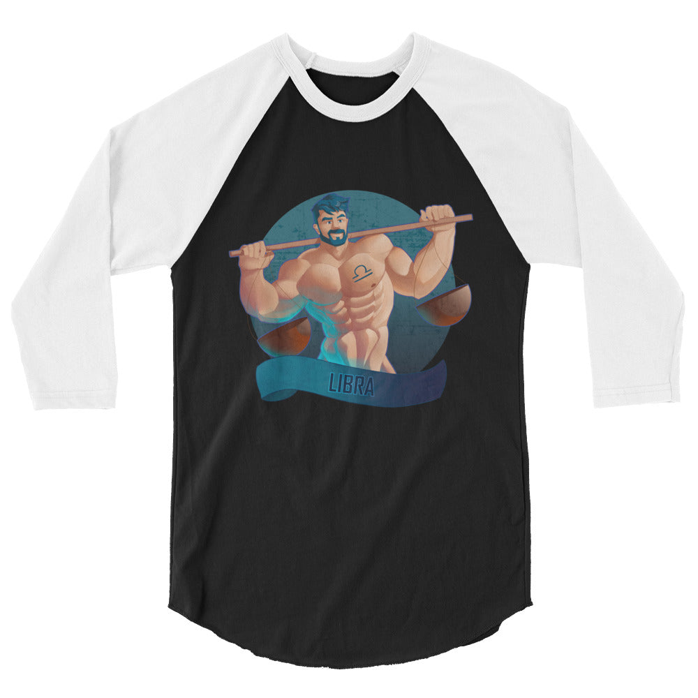 Libra (Raglan) - Black/White