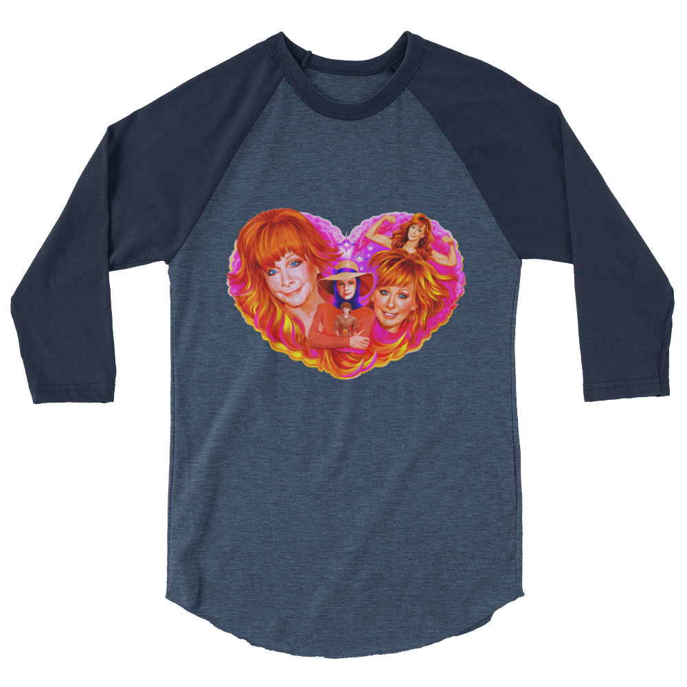 Fancy Like This (Raglan) - Heather Denim/Navy