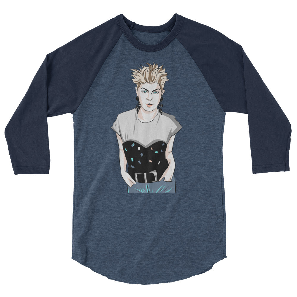 Robyn (Raglan) - Heather Denim/Navy