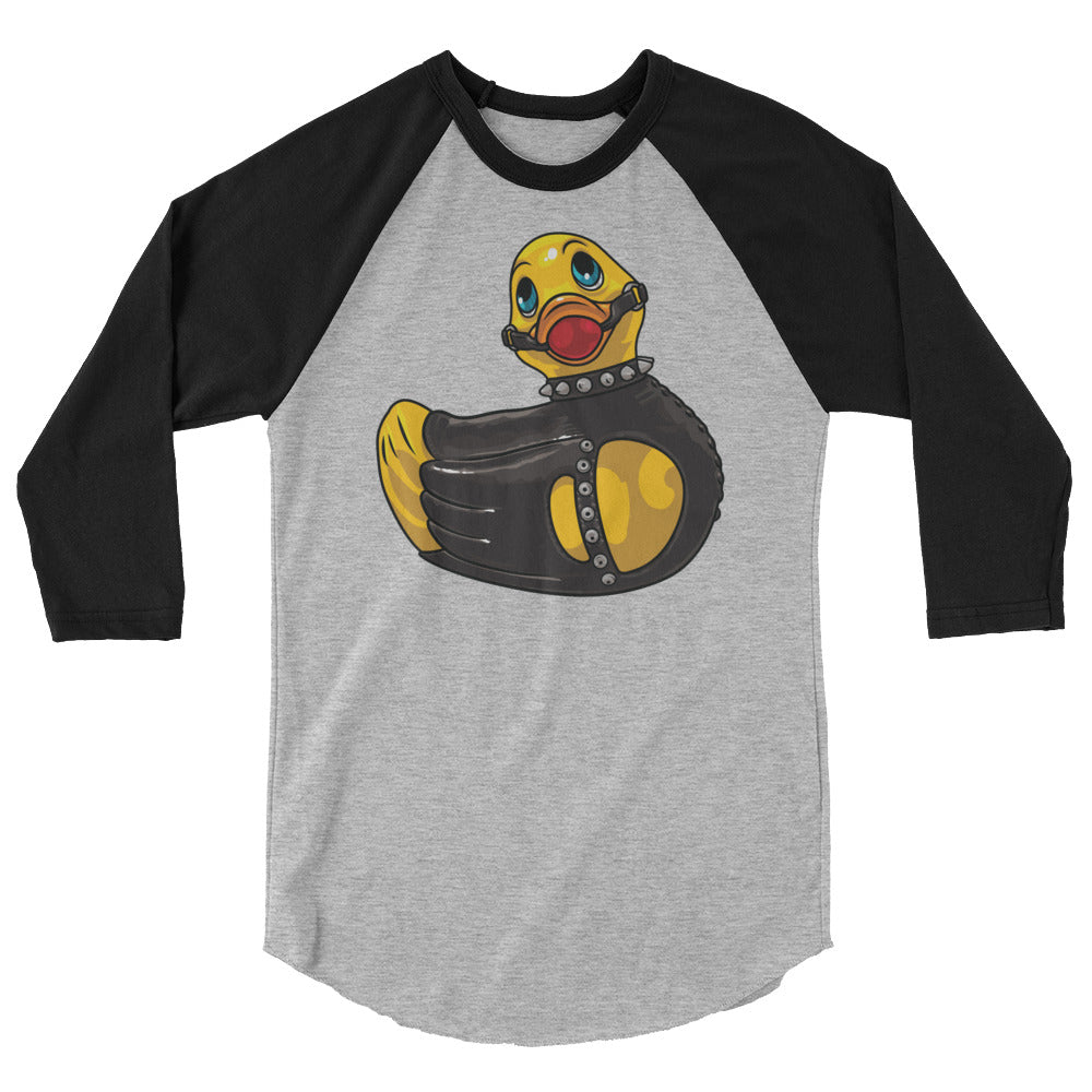 Rubber Ducky (Raglan) - Heather Grey/Black