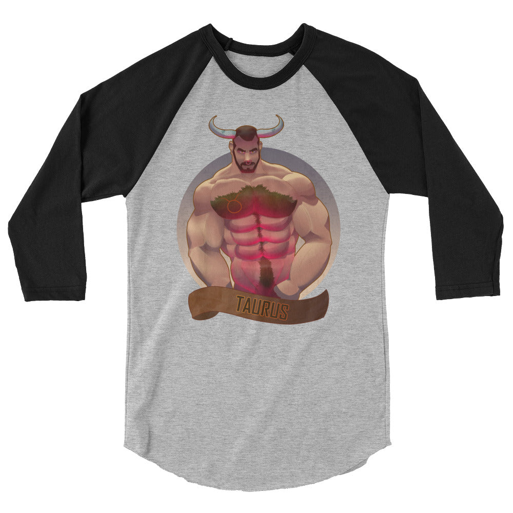 Taurus (Raglan) - Heather Grey/Black