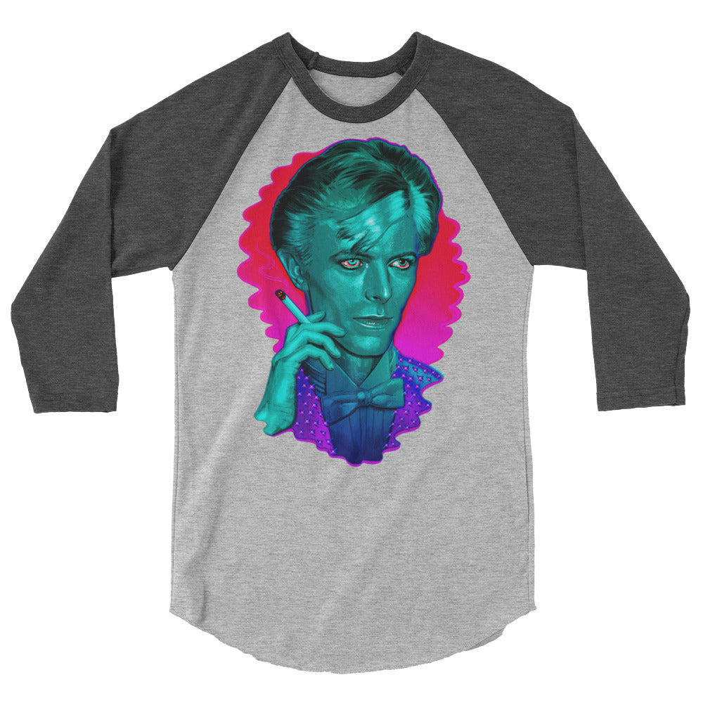 The Man Who Sold the Hue (Raglan) - Heather Grey/Heather Charcoal
