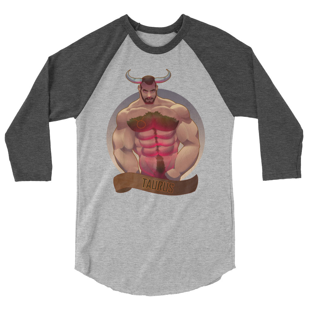 Taurus (Raglan) - Heather Grey/Heather Charcoal