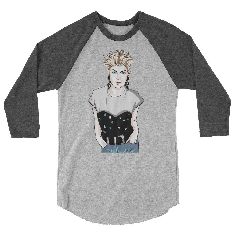 Robyn (Raglan) - Heather Grey/Heather Charcoal