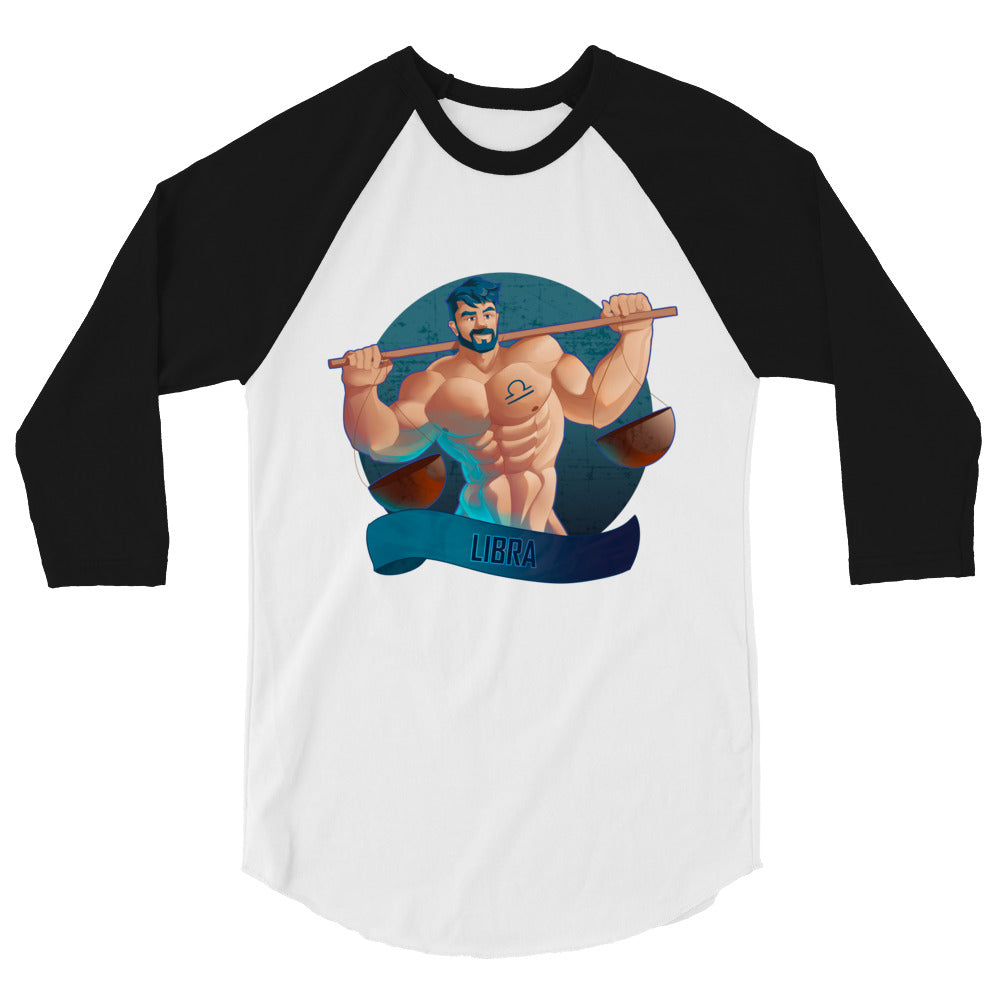 Libra (Raglan) - White/Black