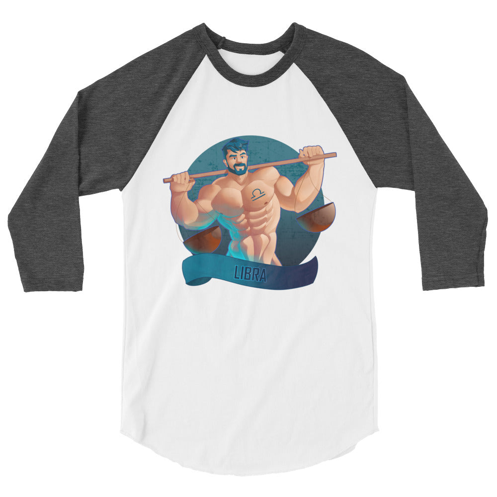 Libra (Raglan) - White/Heather Charcoal