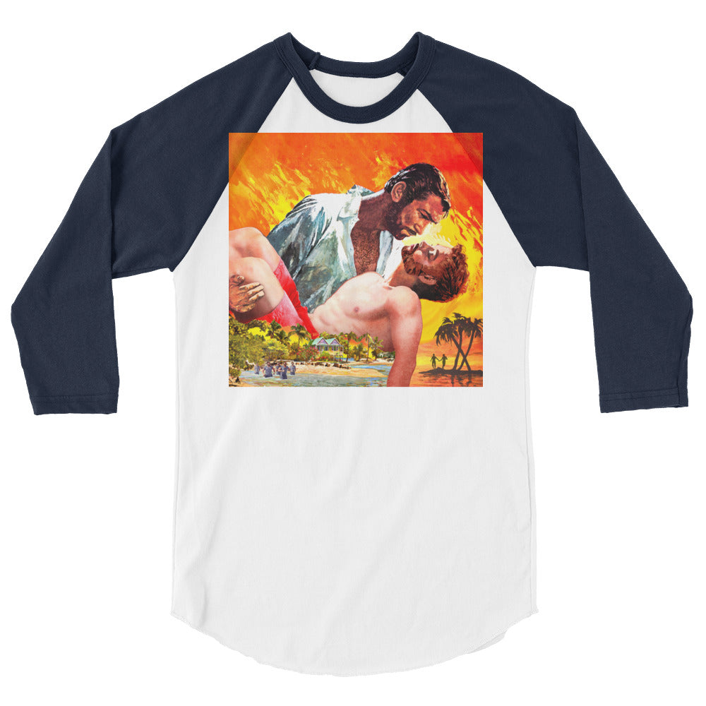 The Wind Done Already Had Herses (Raglan) - White/Navy