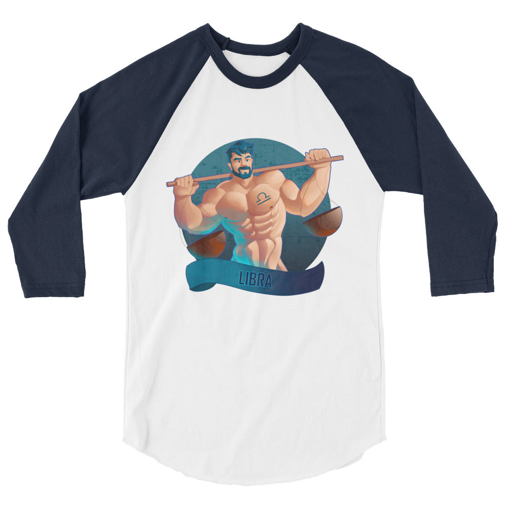 Libra (Raglan) - White/Navy