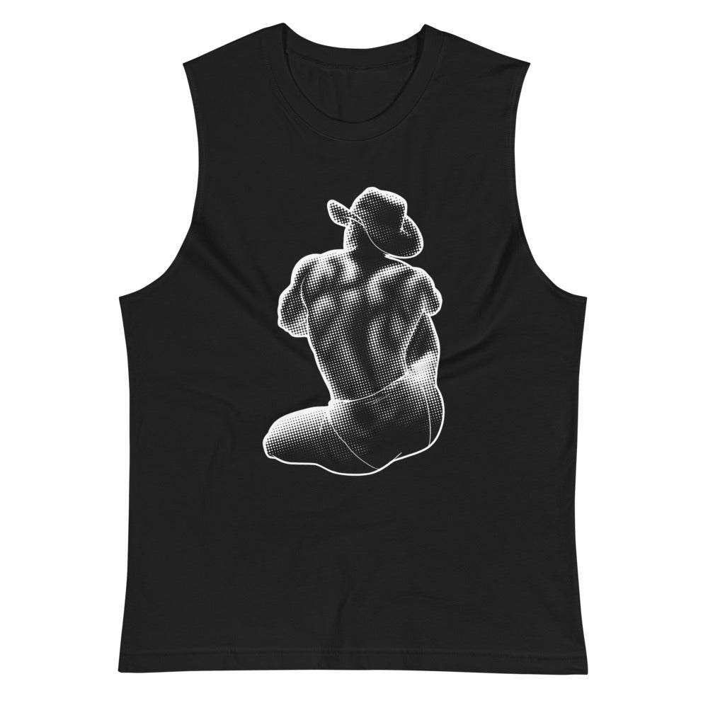Bikini Cowboy (Muscle Shirt) - Black