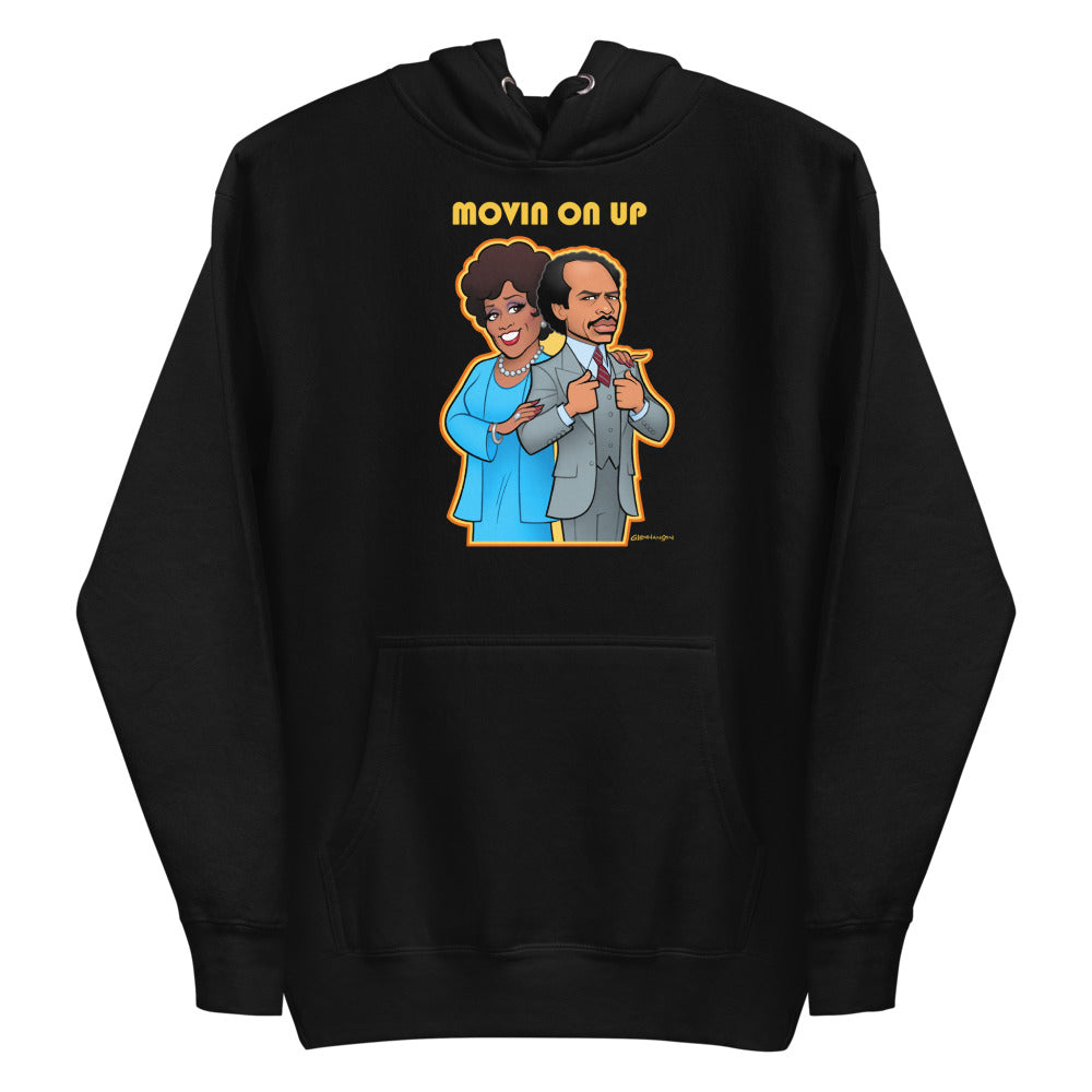 Movin on Up (Hoodie) - Black