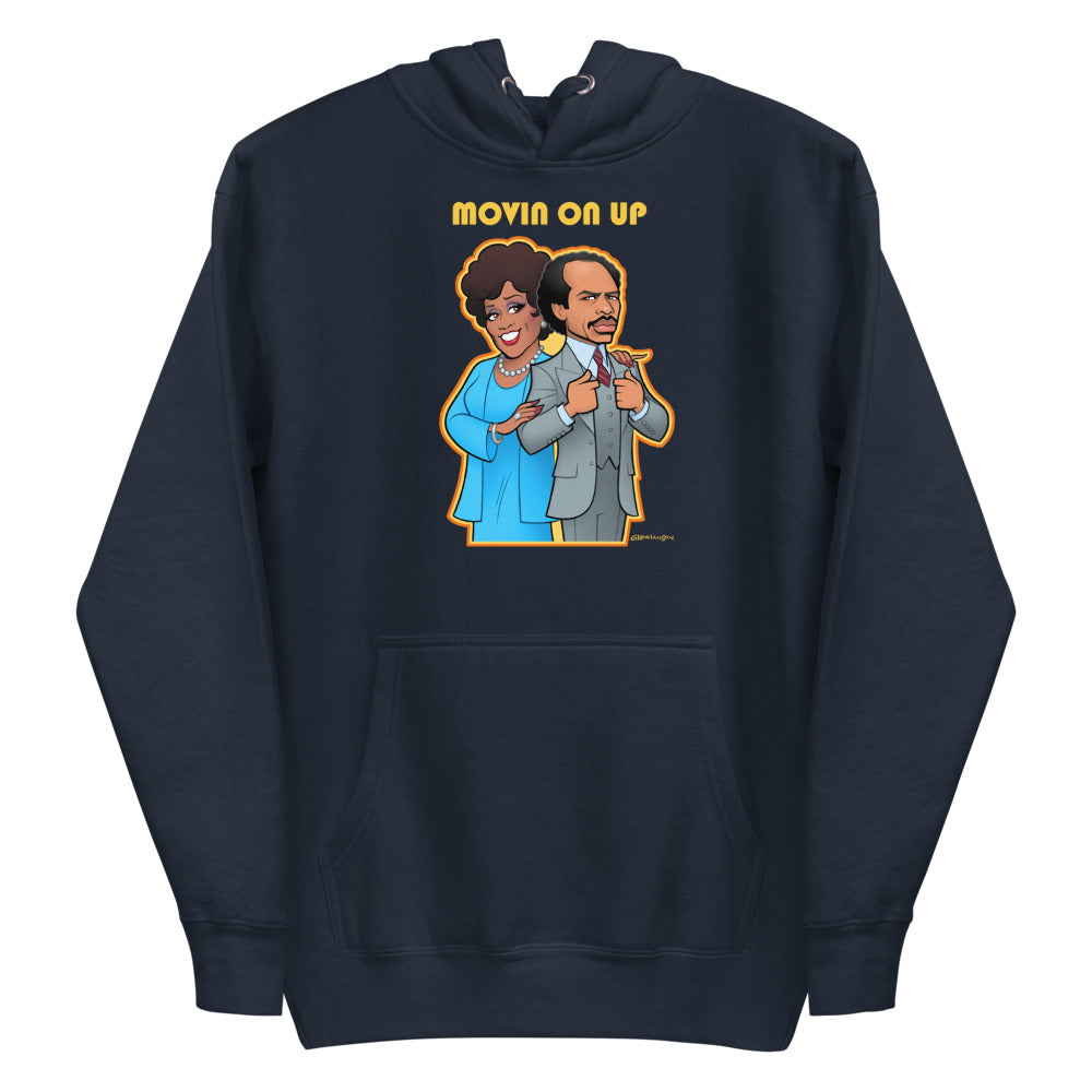 Movin on Up (Hoodie) - Navy Blazer