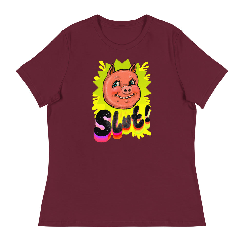 Badge of Honor (Women's T-Shirt) - Maroon