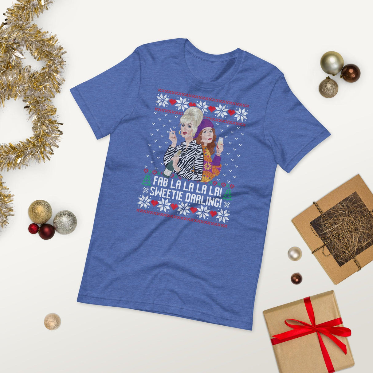 Fab La La La La (Ugly Christmas)-Christmas T-Shirts-Swish Embassy