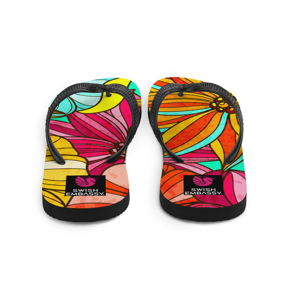 Festive Flower (Flip Flops)-Swish Embassy