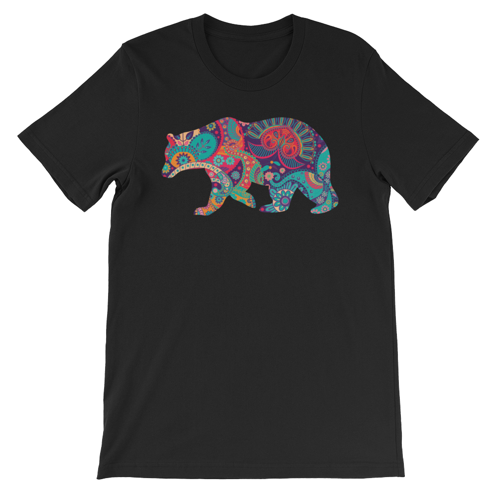 Paisley Bear-T-Shirts-Swish Embassy