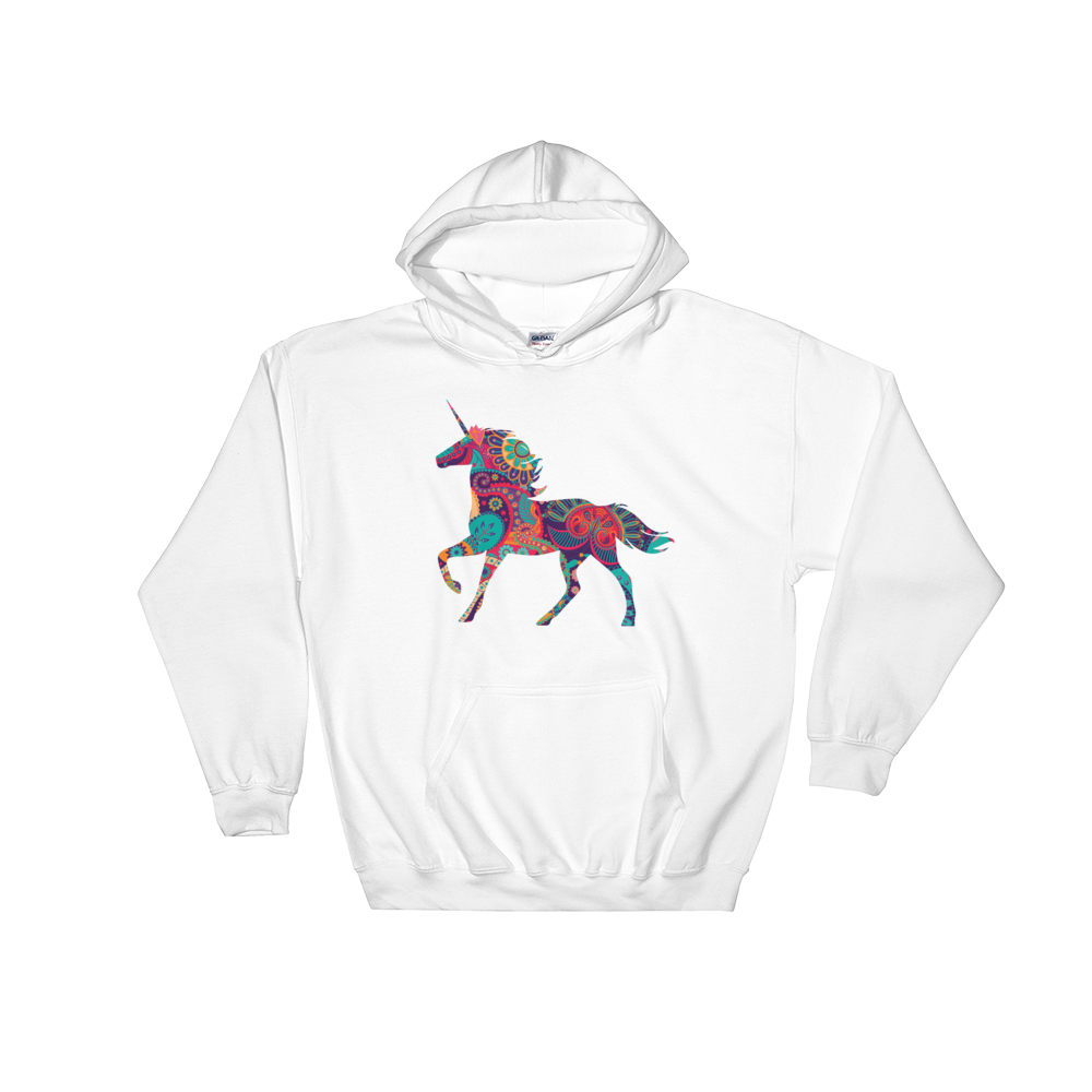 Paisley Unicorn (Hoodie)-Hoodie-Swish Embassy