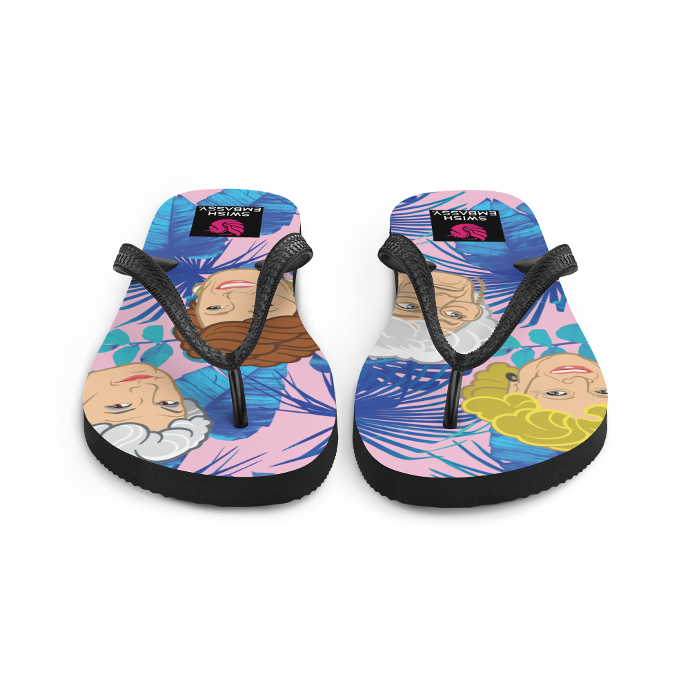 Stay Golden (Flip Flops)-Flip Flops-Swish Embassy