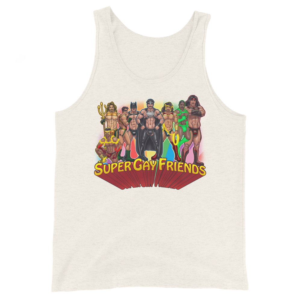 Supergay Friends (Tank Top)-Tank Top-Swish Embassy