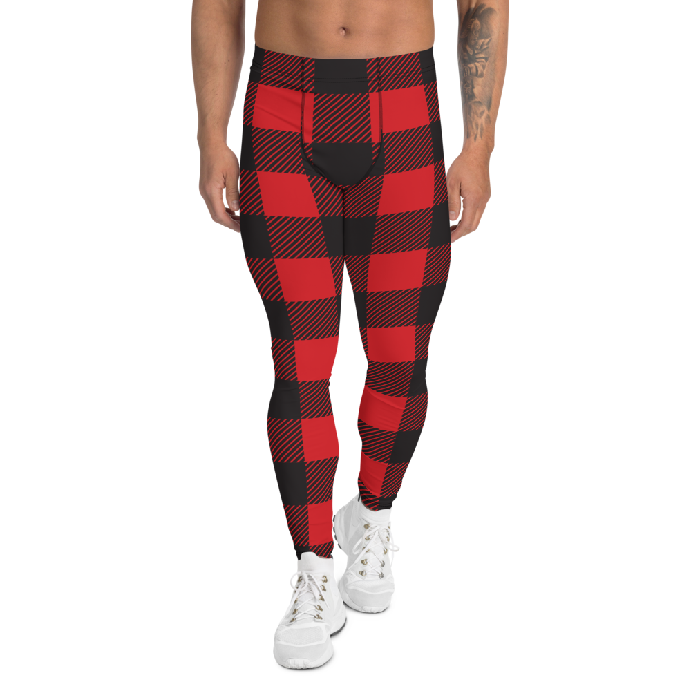 Buffalo Plaid Lumberjack (Leggings)-Meggings-Swish Embassy