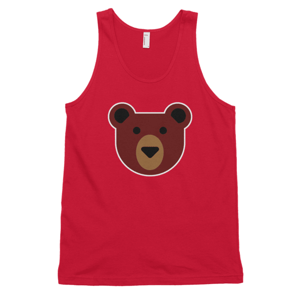 Flat Bear (Tank)-Tank Top-Swish Embassy