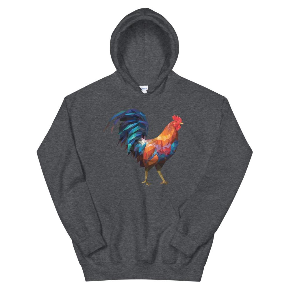 Huge Geometric Rooster (Hoodie)-Hoodie-Swish Embassy
